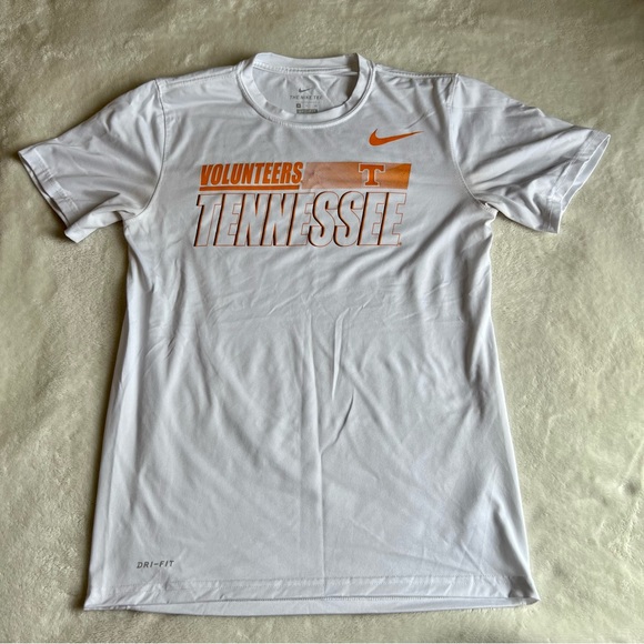 Nike dry fit University of Tennessee shirt, color white and orange, size small - Picture 1 of 2